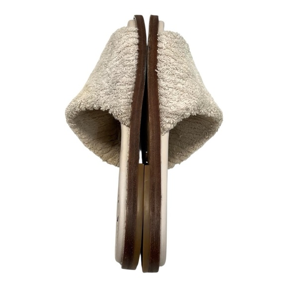 Zimmermann White Chubby Terry Towel Recreation Slides Slip On Sandals Women’s 38 - Picture 10 of 16